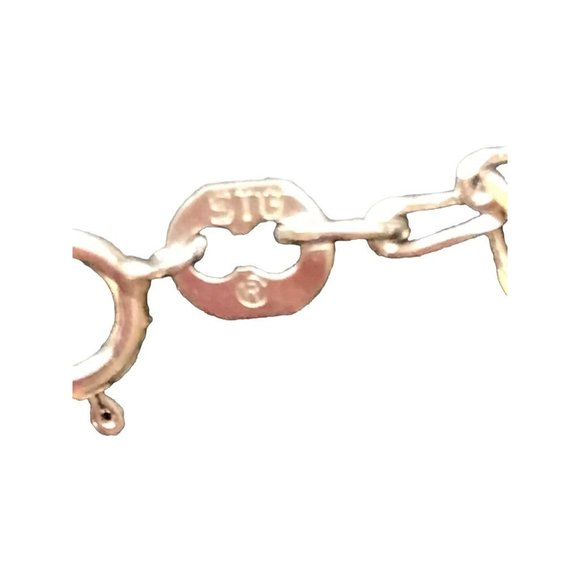 Set Delicate Silvertone 18" Necklace and 1.5" Drop Hook Earrings Orchid Beads - Picture 8 of 11